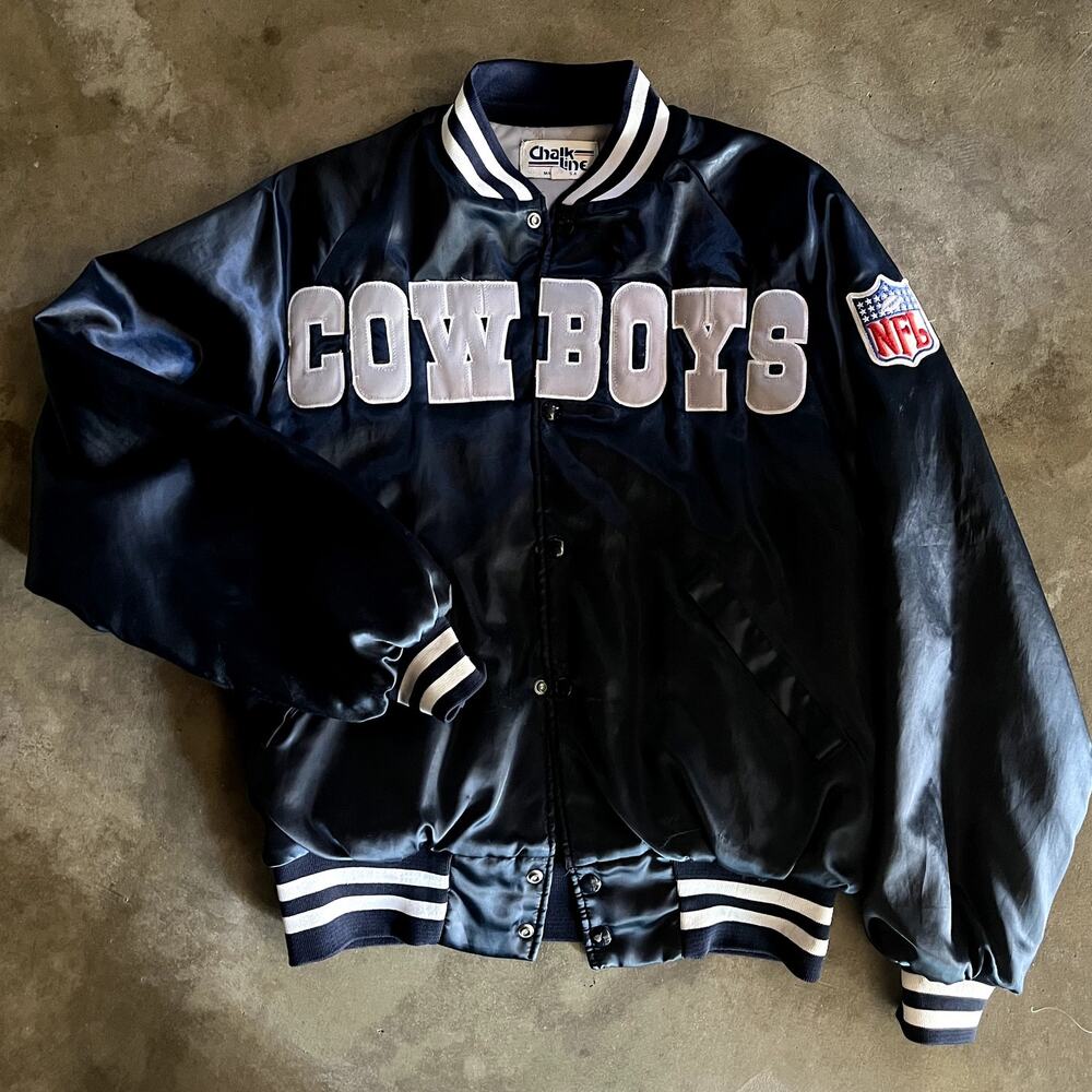 M Extremely Rare Dallas Cowboys Vintage Chalkline Jacket